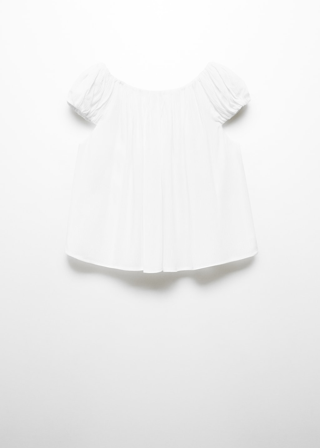 Mango Bluse mit gerafftem Detail Große Rabatte