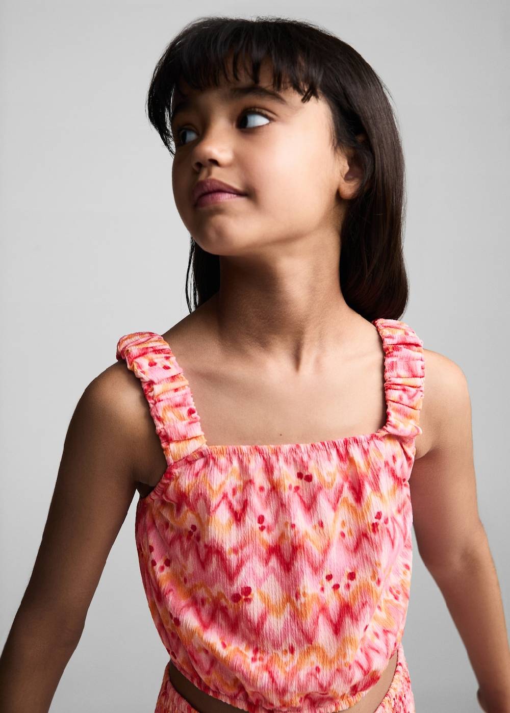 Mango Gemustertes Crop-Top VIP-Rabatte