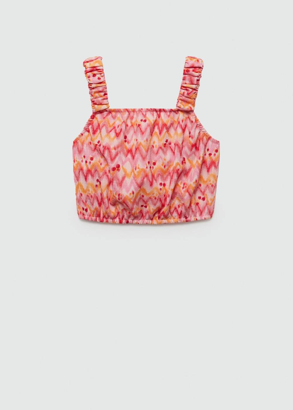 Mango Gemustertes Crop-Top VIP-Rabatte