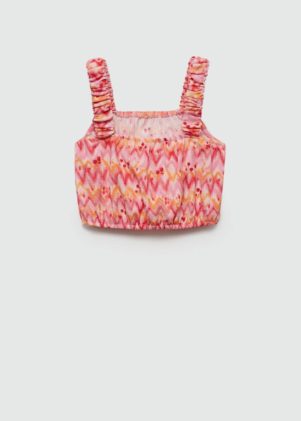 Mango Gemustertes Crop-Top VIP-Rabatte