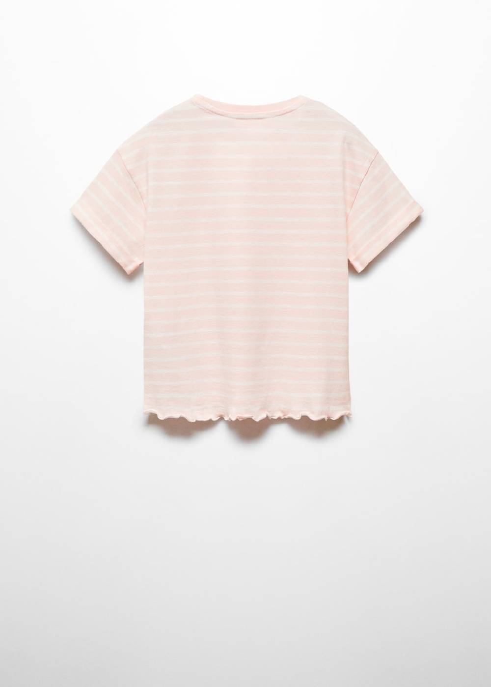 Mango Gestreiftes Baumwoll-Shirt Tiefpreis