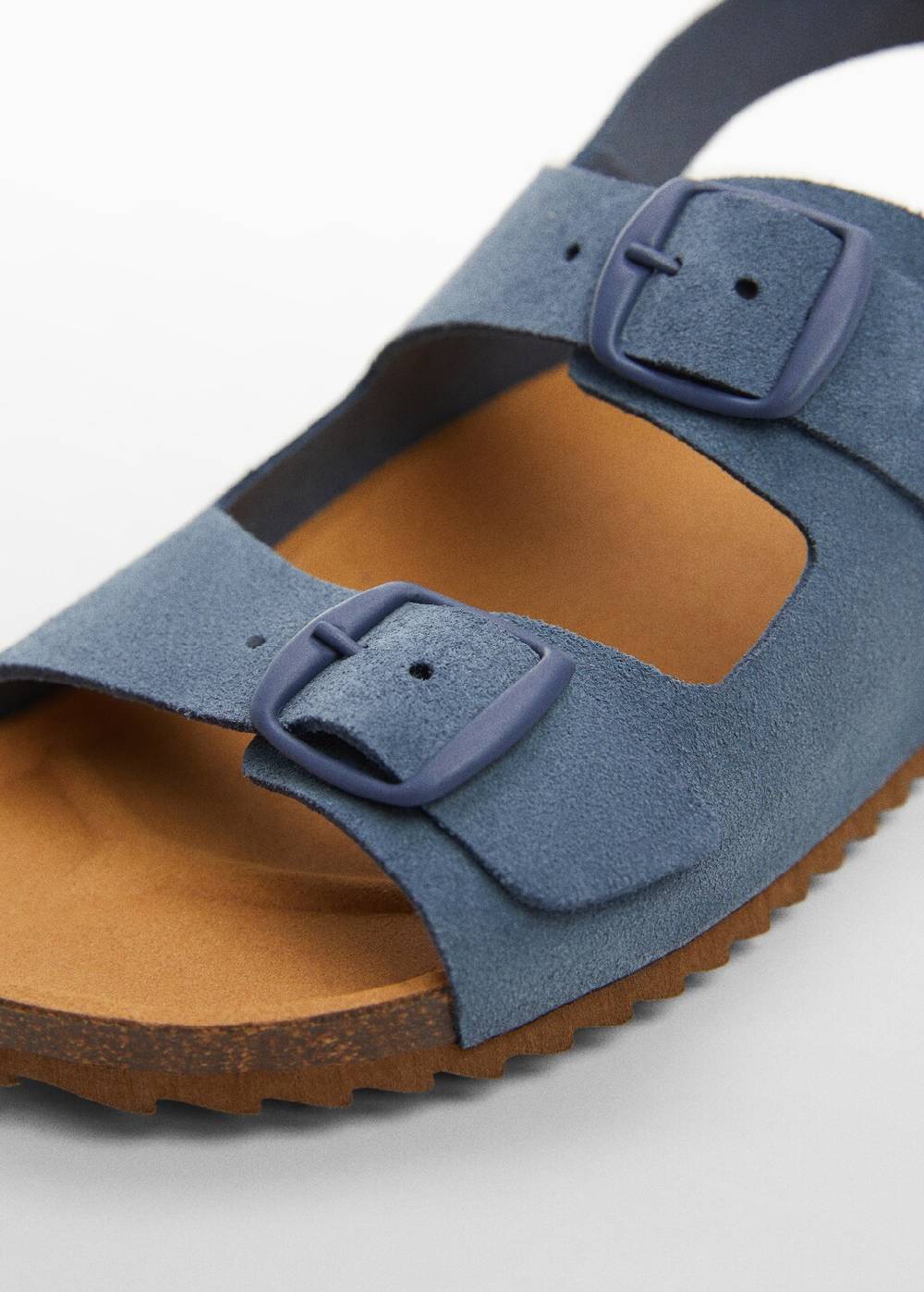 Mango Ledersandalen mit Schnallen Super Sparpreis