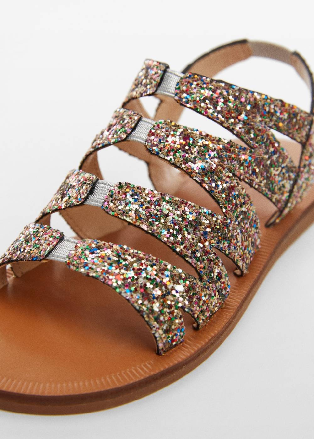 Mango Sandale mit Glitzereffekt Begrenzte Freigabe