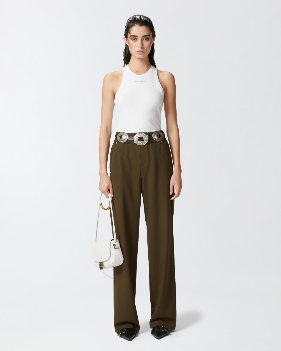 Pinko Hose aus Crêpe mit gekräuseltem Bund Sonderangebot