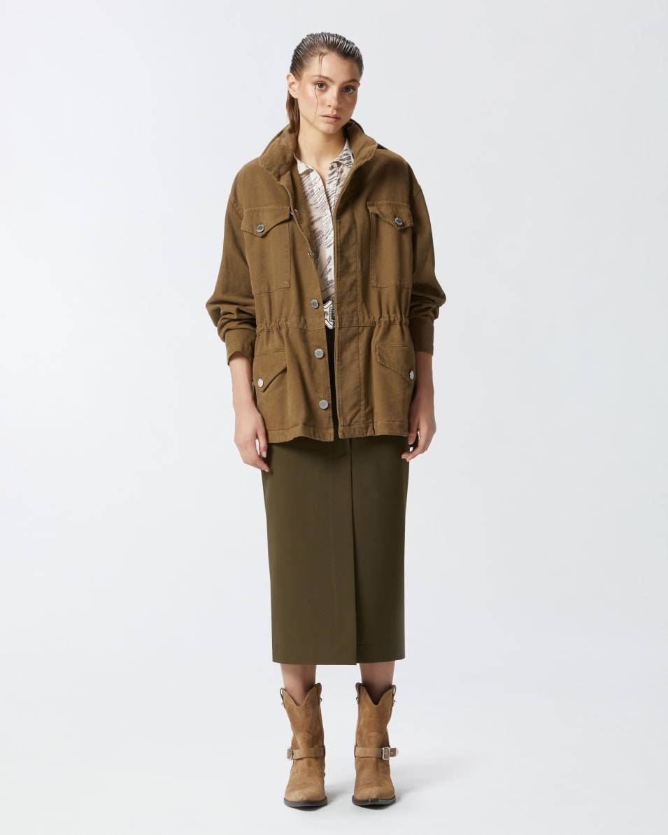 Pinko Utility-Hemdjacke aus Baumwolle Günstig kaufen