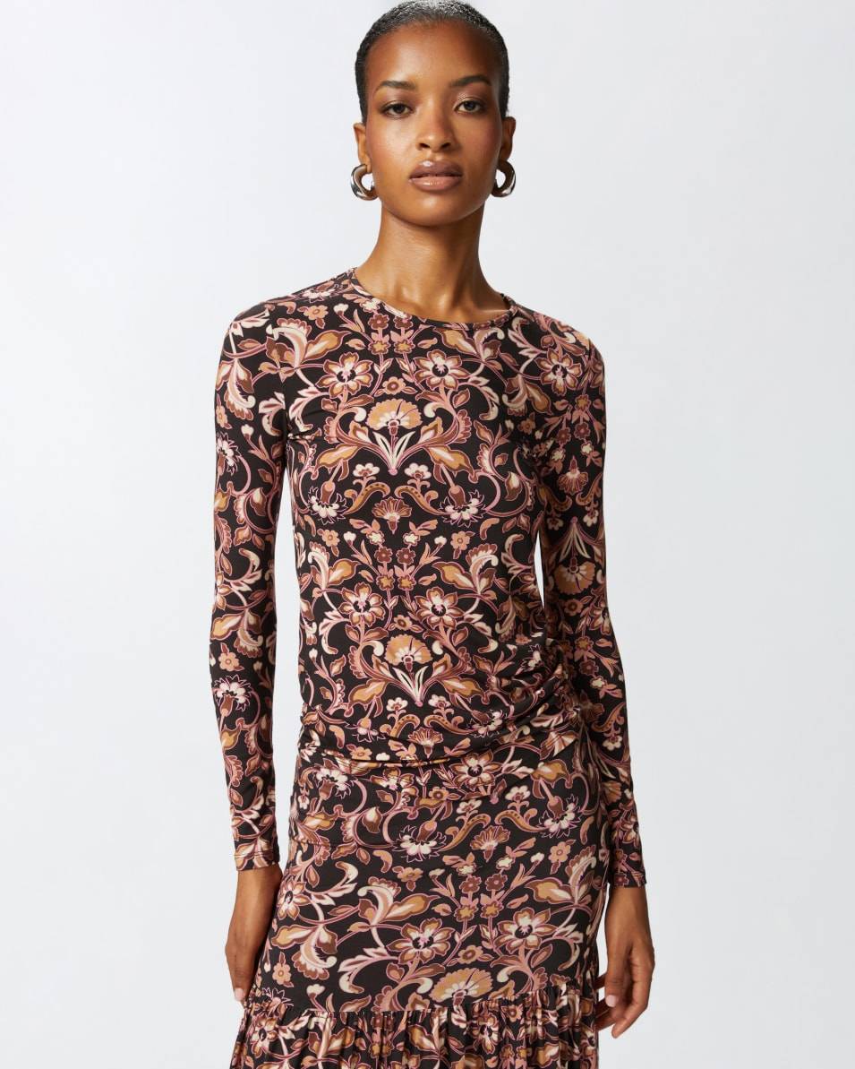 Pinko Langarm-Shirt mit Blumenprint Exklusivangebot