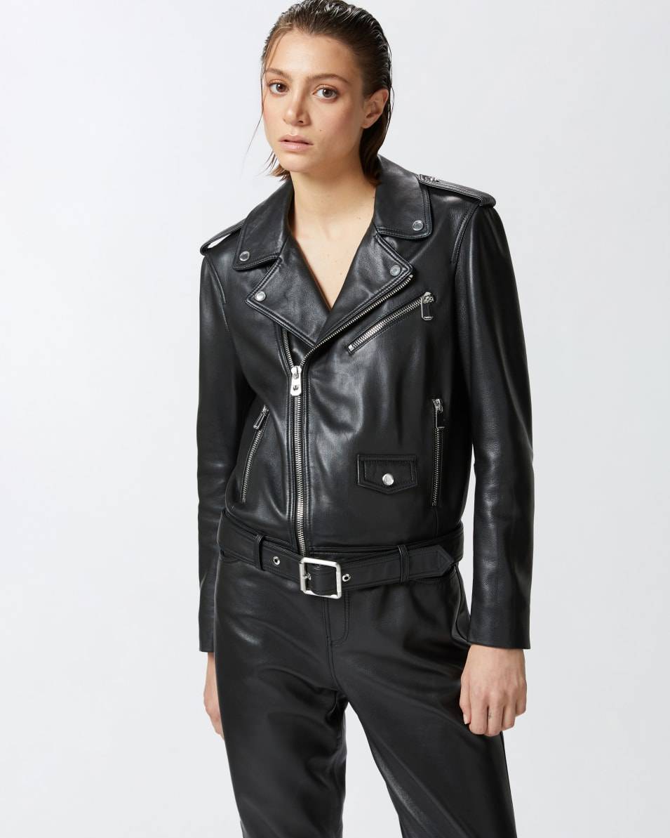 Pinko Bikerjacke aus weichem Nappaleder Valentinstagsangebot