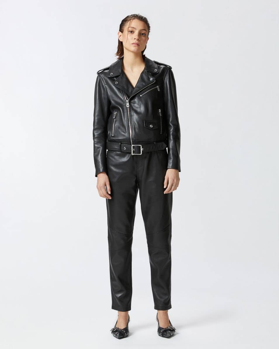 Pinko Bikerjacke aus weichem Nappaleder Valentinstagsangebot