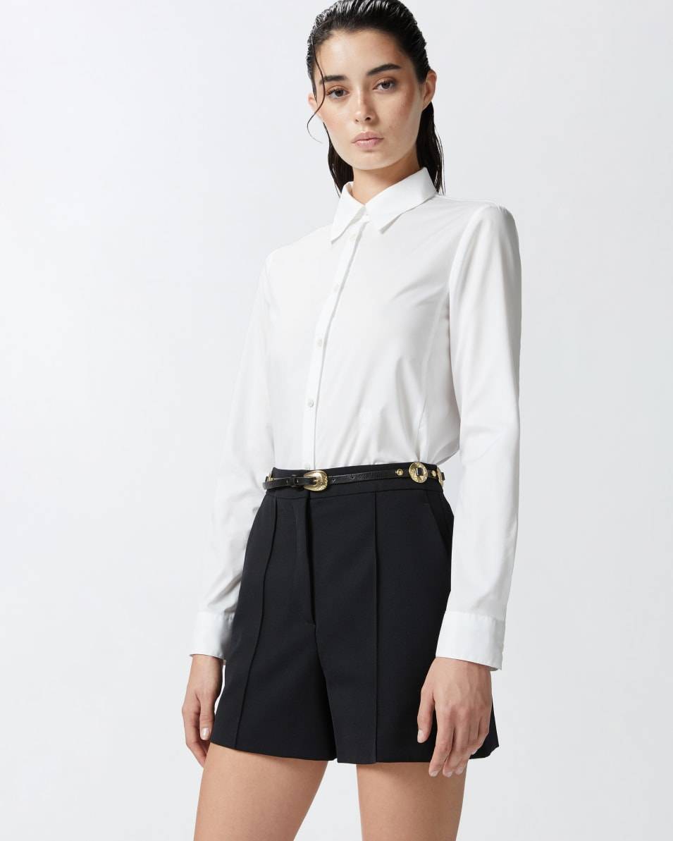 Pinko Hemdbluse im Slim Fit aus Stretch-Popeline mit Stickerei Jubiläumsangebot