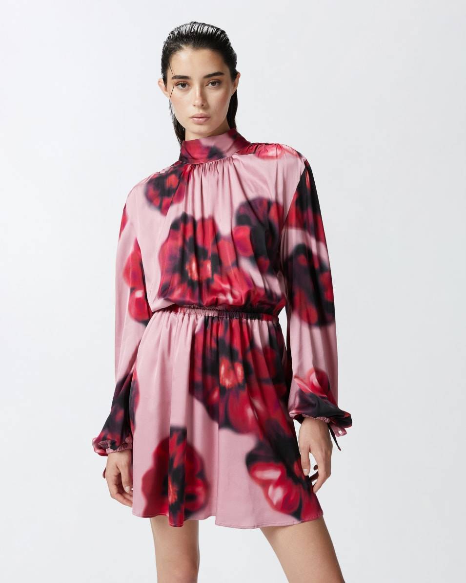 Pinko Rückenfreies Minikleid mit Blumenprint Bestseller