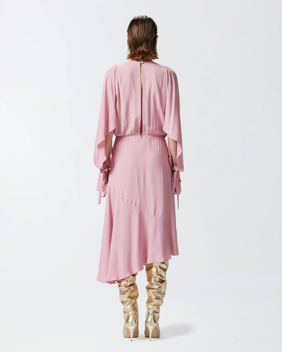 Pinko Asymmetrisches Midikleid aus Crêpe VIP-Rabatte