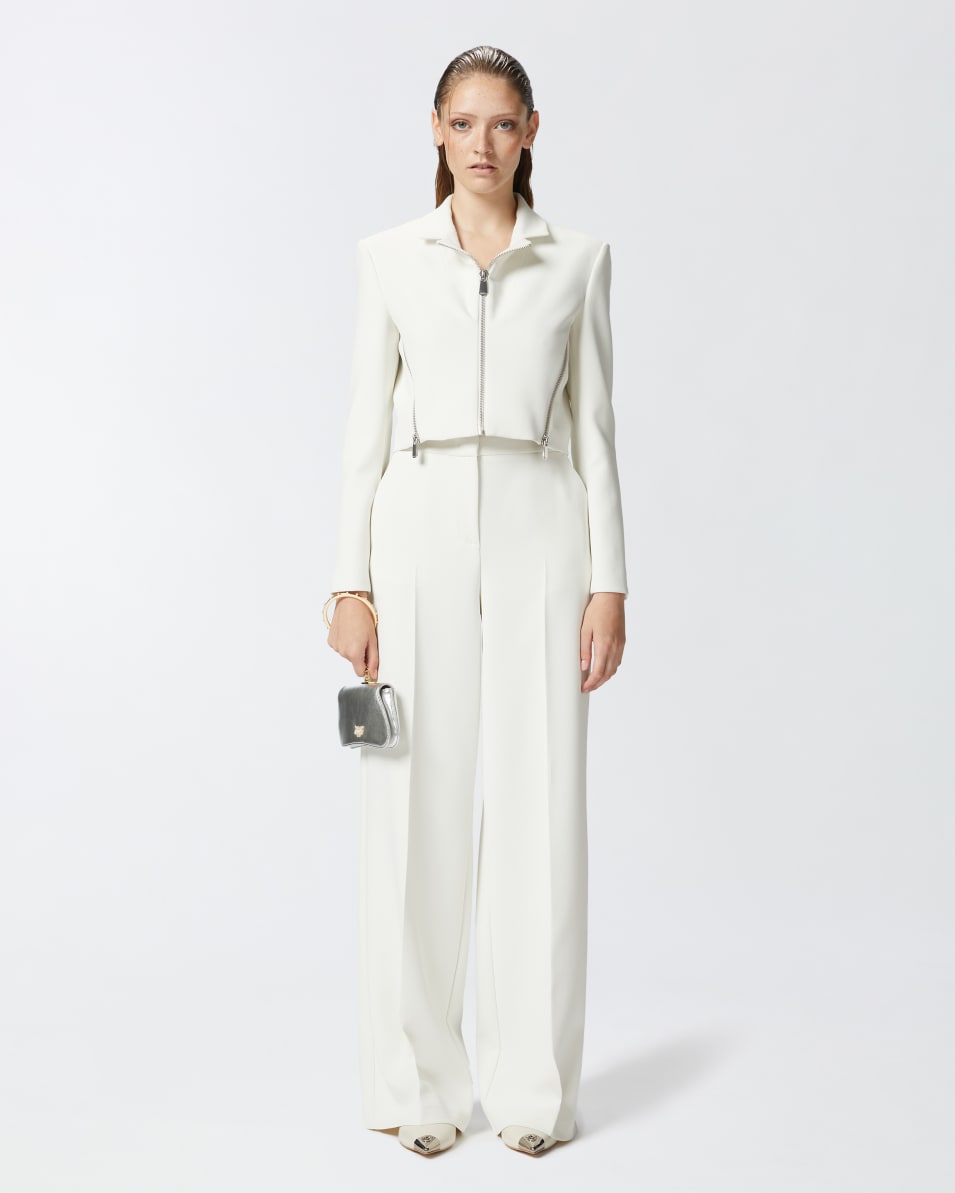 Pinko Elegante Palazzo-Hose aus Crêpe Fabrik Onlineshop