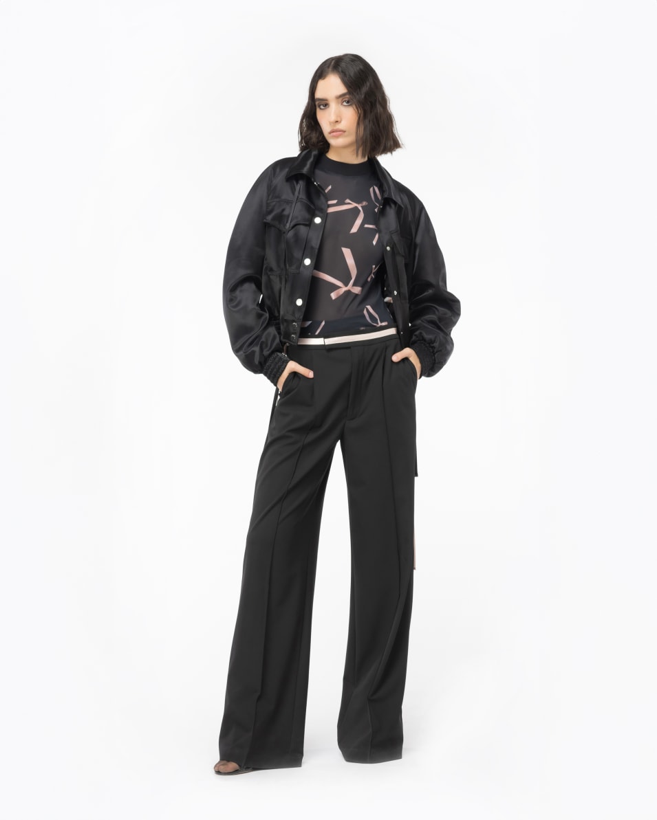 Pinko Oberteil mit Schleifchen-Print Reimagine PINKO by Patrick McDowell Vatertagsangebot