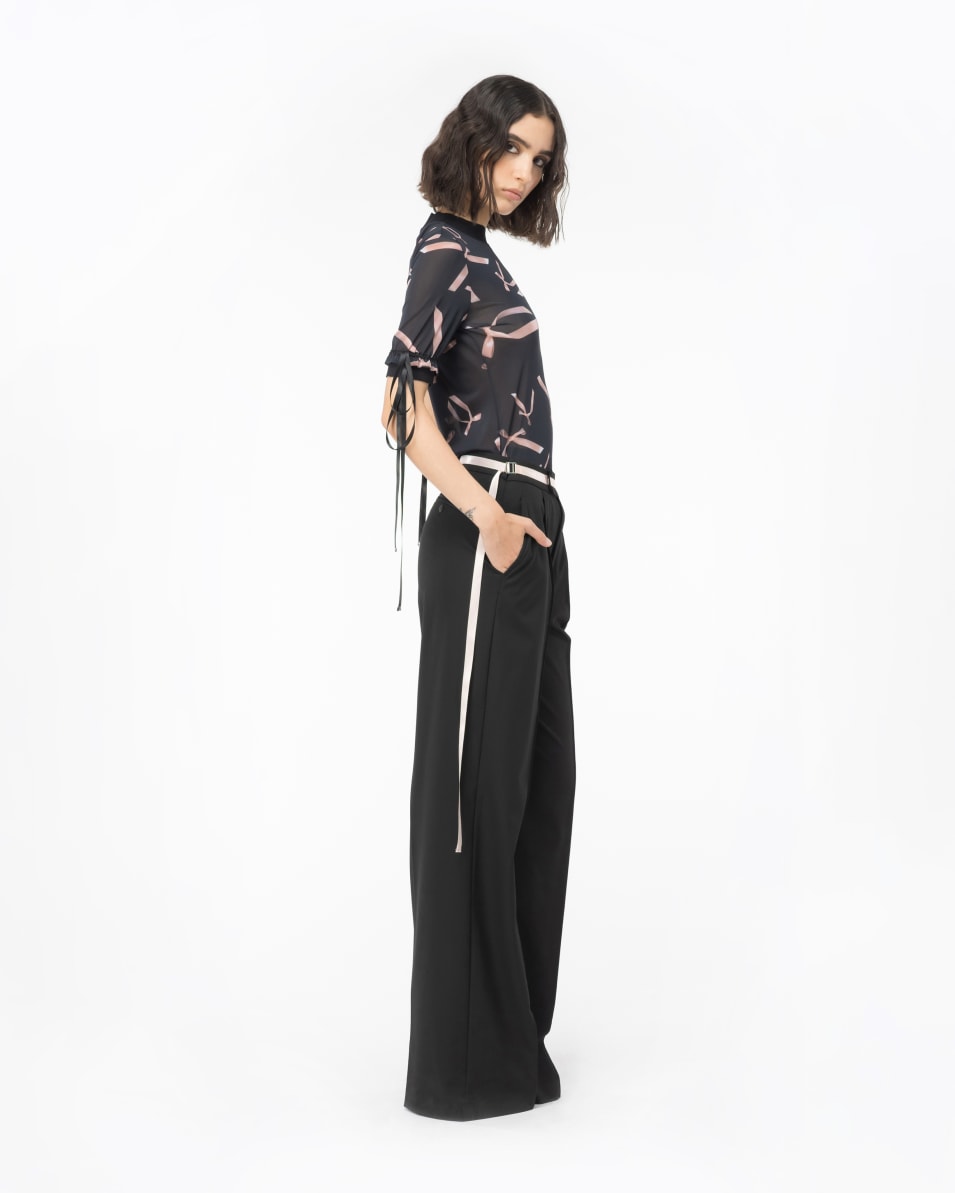 Pinko Oberteil mit Schleifchen-Print Reimagine PINKO by Patrick McDowell Vatertagsangebot