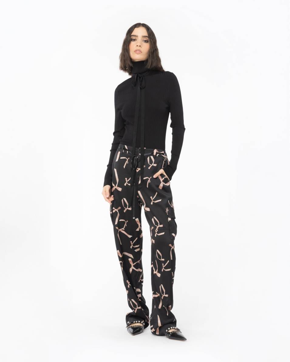 Pinko Rollkragenpullover aus Seidenmix Reimagine PINKO by Patrick McDowell Neueste Mode