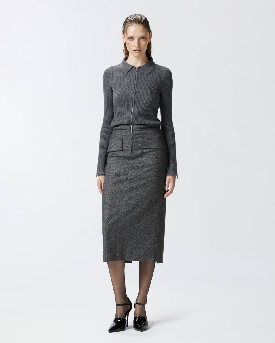 Pinko Strickkleid in zweiteiliger Optik Großer Ausverkauf