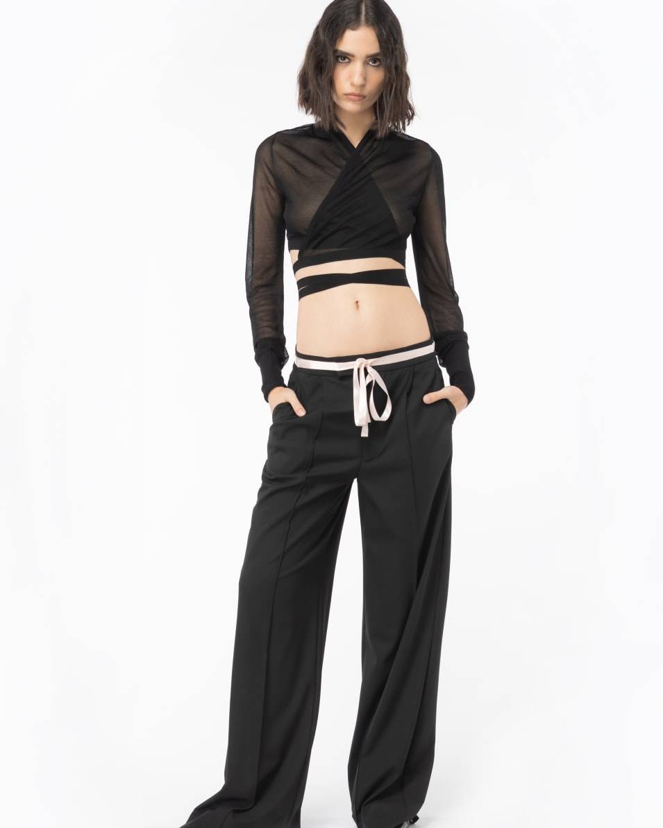 Pinko Kurzer Cardigan in Schleieroptik Reimagine PINKO by Patrick McDowell Zeitlich begrenztes Angebot