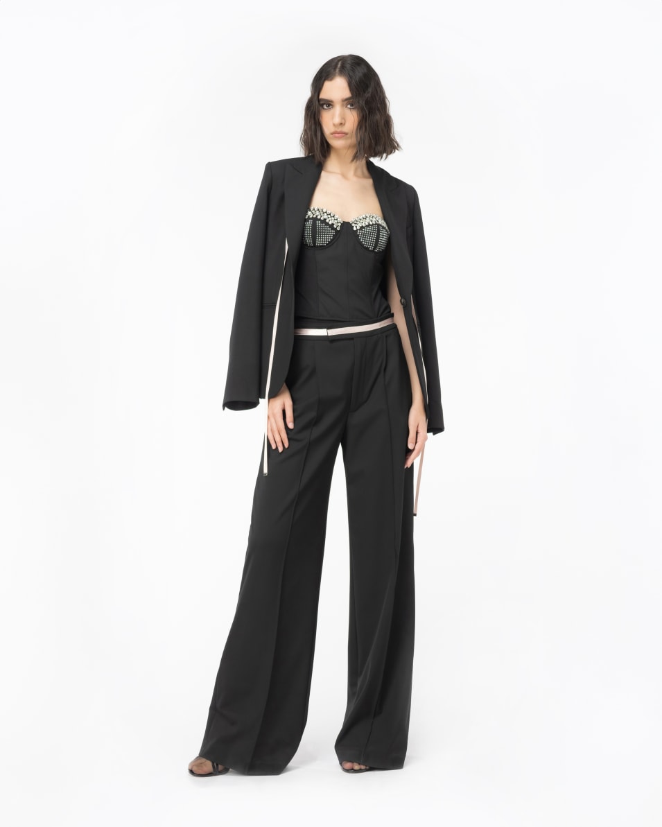 Pinko Bustier-Top mit Strass Reimagine PINKO by Patrick McDowell Blitzangebot