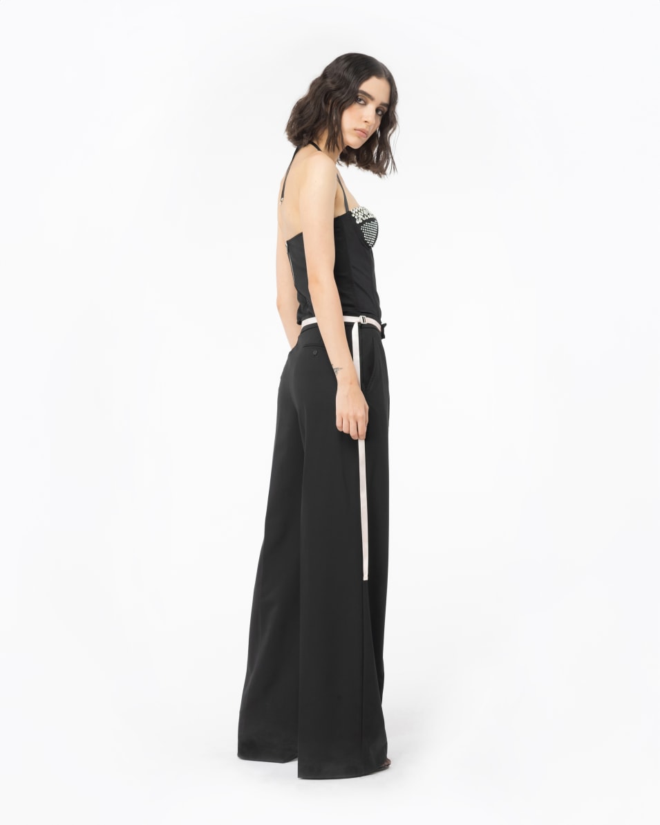Pinko Bustier-Top mit Strass Reimagine PINKO by Patrick McDowell Blitzangebot
