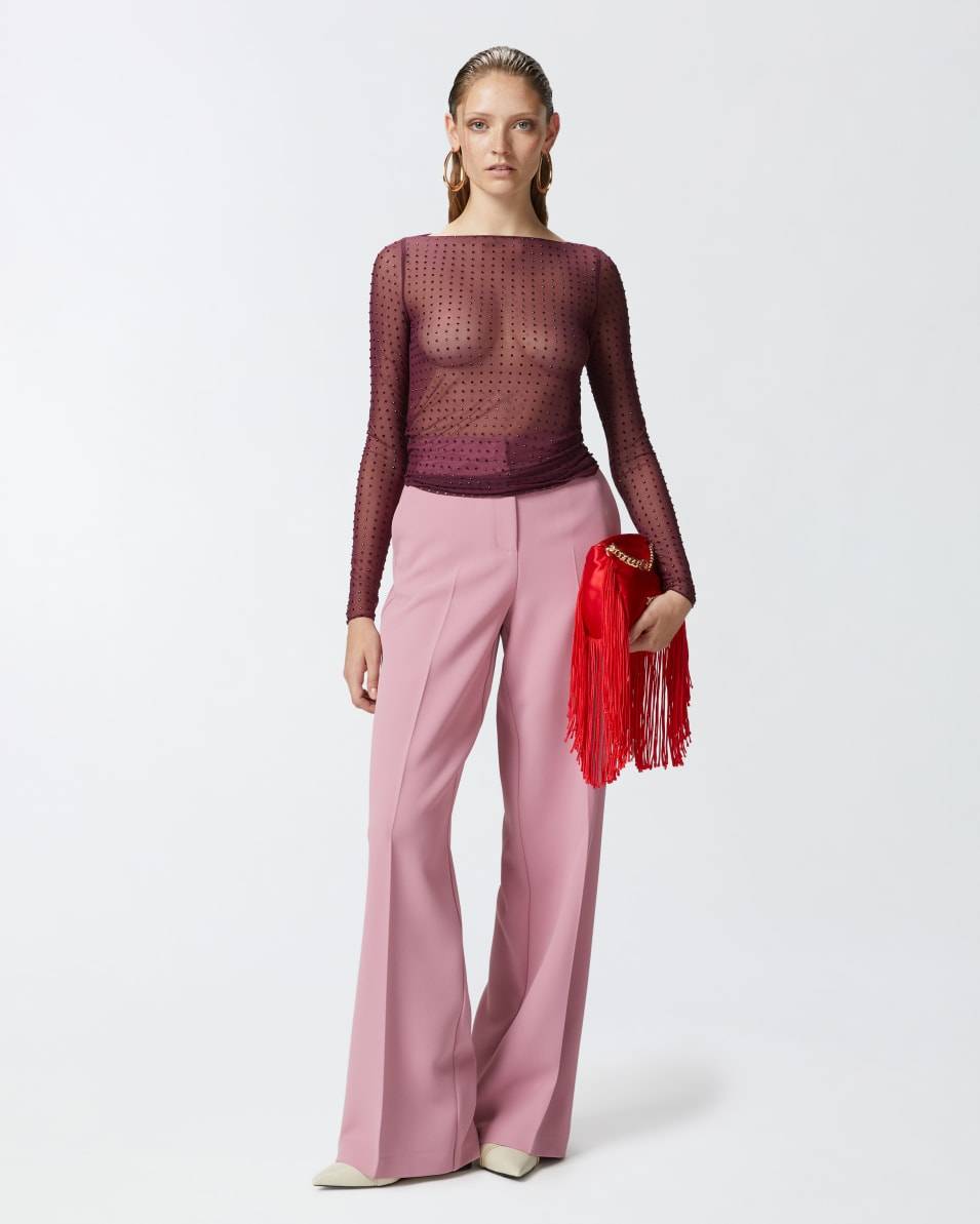 Pinko Elegante Palazzo-Hose aus Crêpe Versandkostenfrei