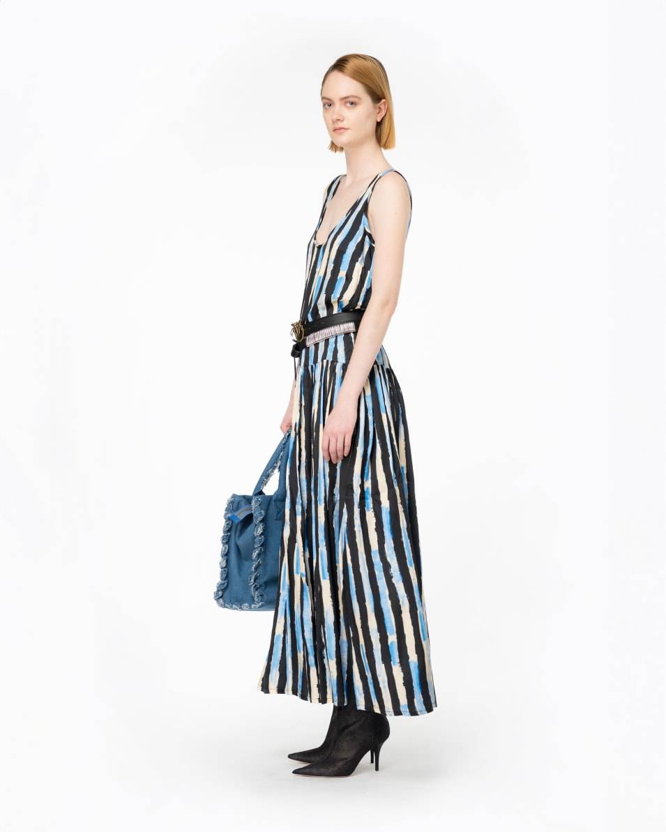 Pinko Langes Kleid mit Pinselstrich-Print Muttertagsangebot