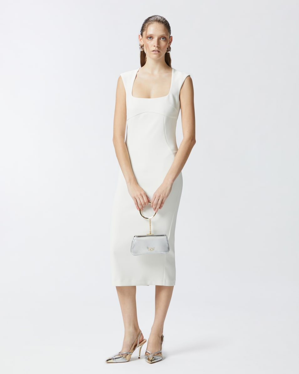 Pinko Midikleid aus Crêpe-Stoff mit Reißverschluss Jubiläumsangebot