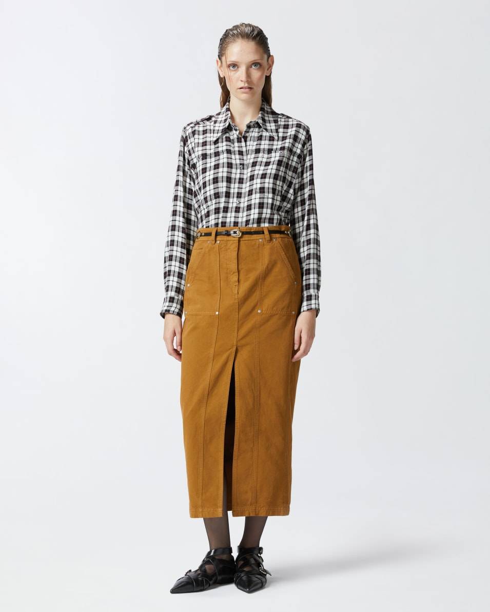 Pinko Klassische Hemdbluse mit Karomuster Blitzangebot