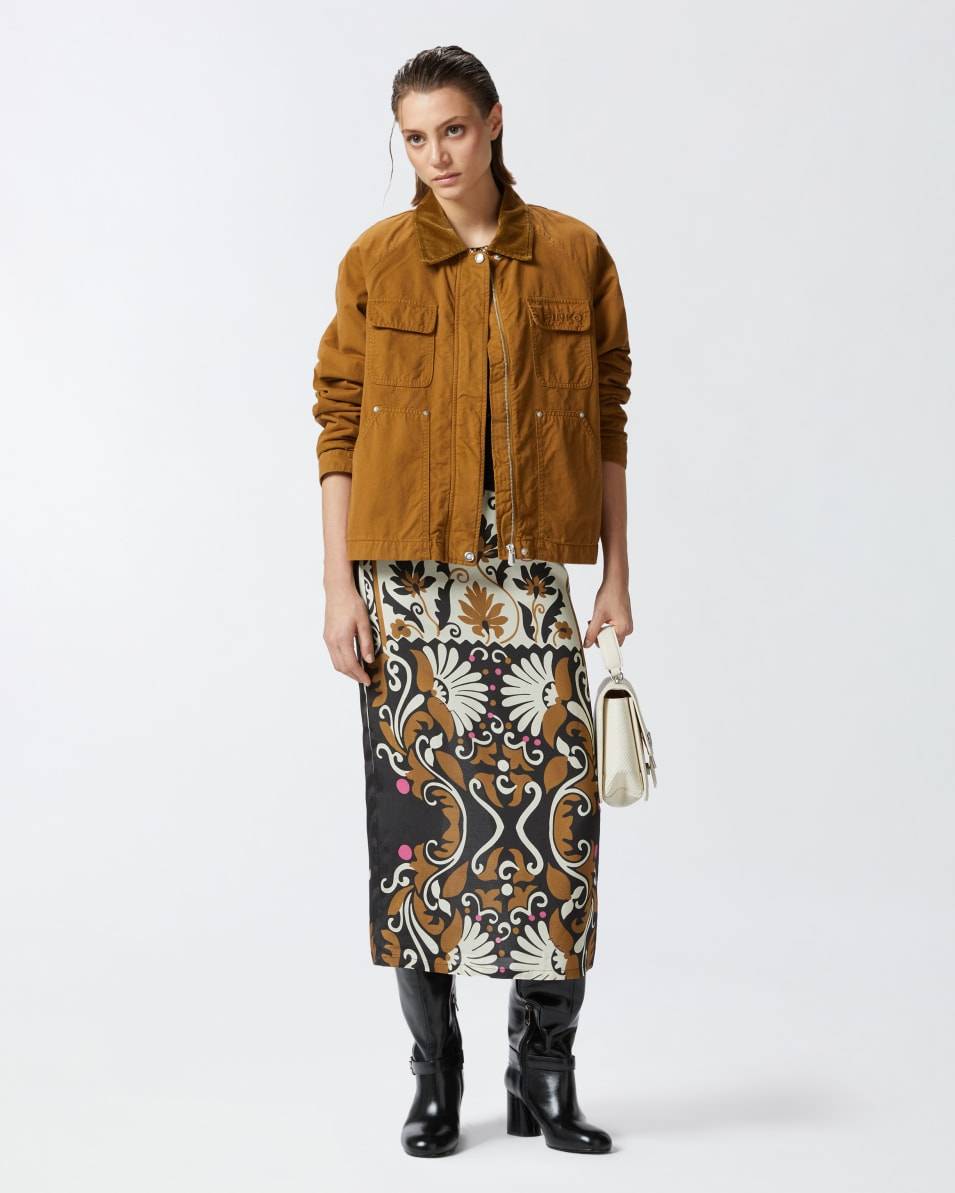 Pinko Langer Rock mit Blumendruck und Schlitz Neuheiten