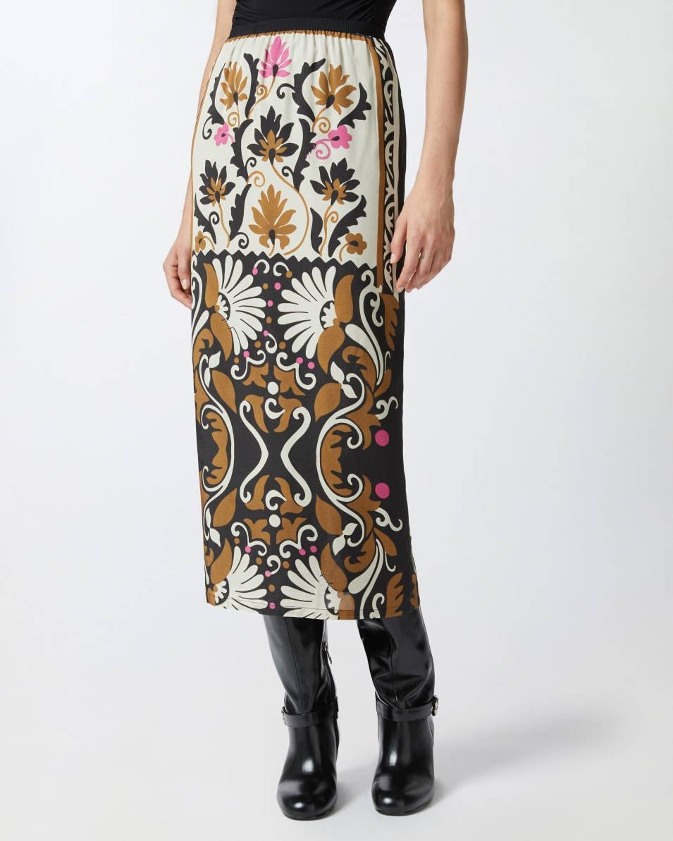 Pinko Langer Rock mit Blumendruck und Schlitz Neuheiten