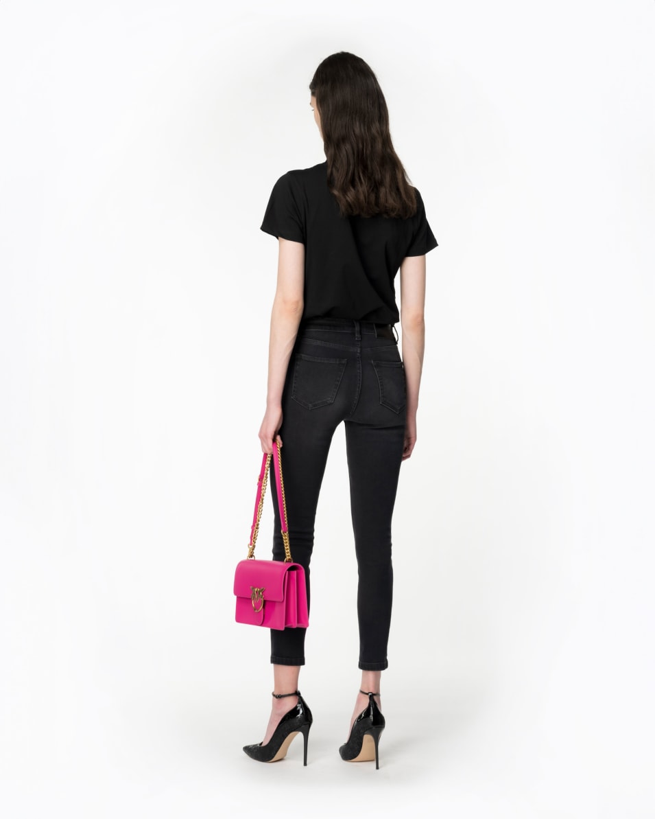 Pinko Skinny-Jeans aus schwarzem Stretch-Denim Limitierter Zeitrabatt