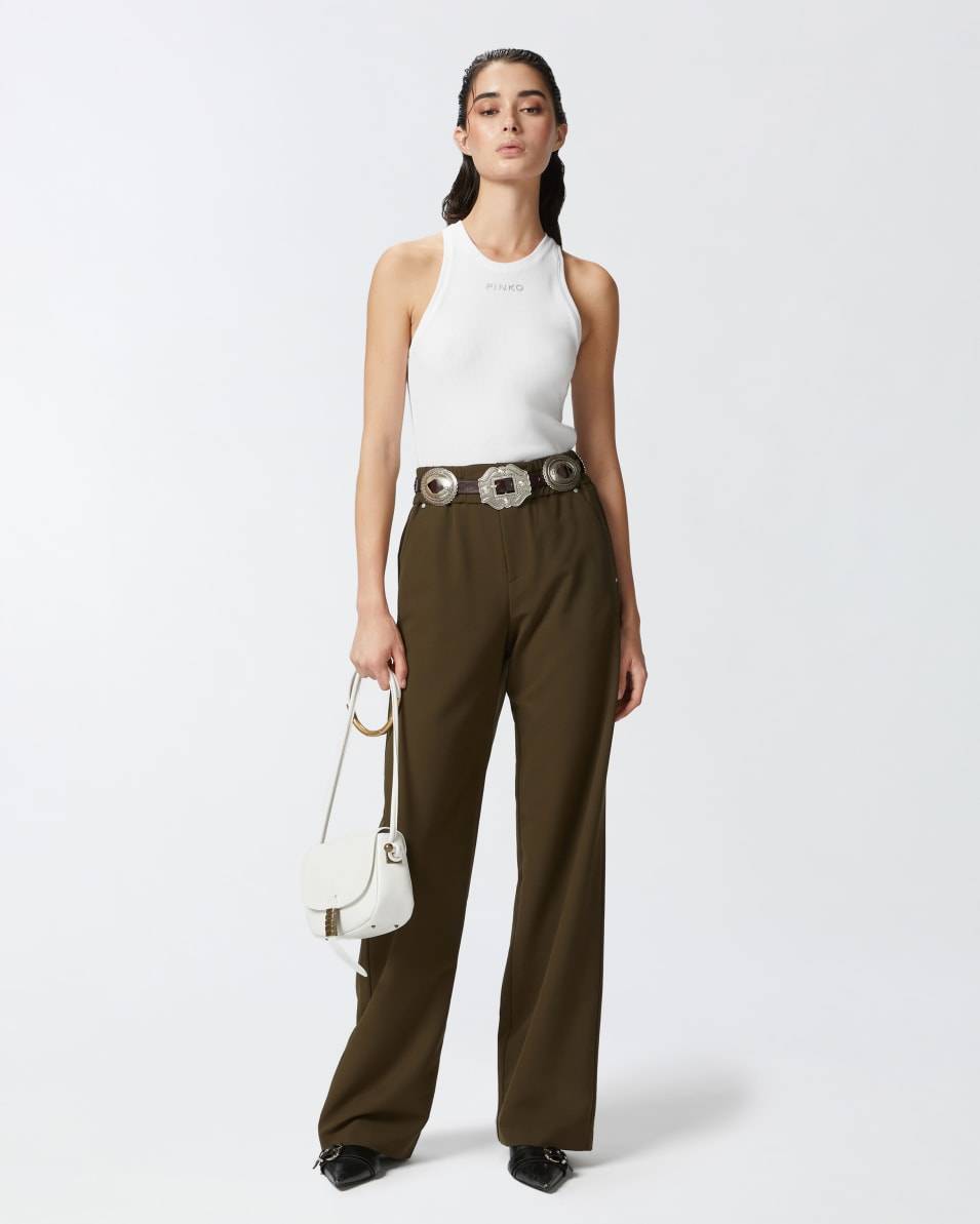 Pinko Rippen-Tanktop mit Logo Cyber Monday