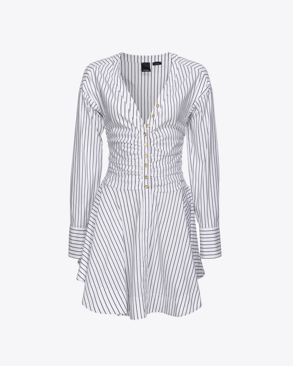 Pinko Hemdblusenkleid mit Längsstreifen Limitierter Zeitrabatt
