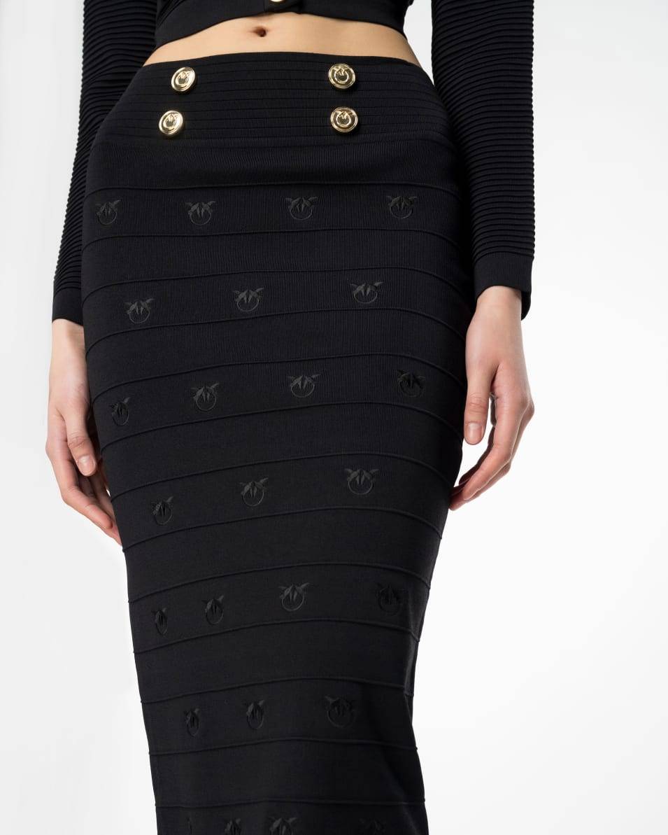 Pinko Longuette-Rock Love Birds-Jacquard Speichern exportieren