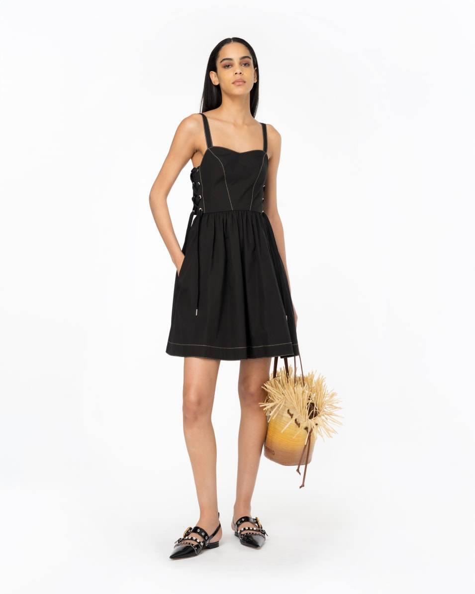 Pinko Minikleid mit seitlicher Schnürung Im Verkauf