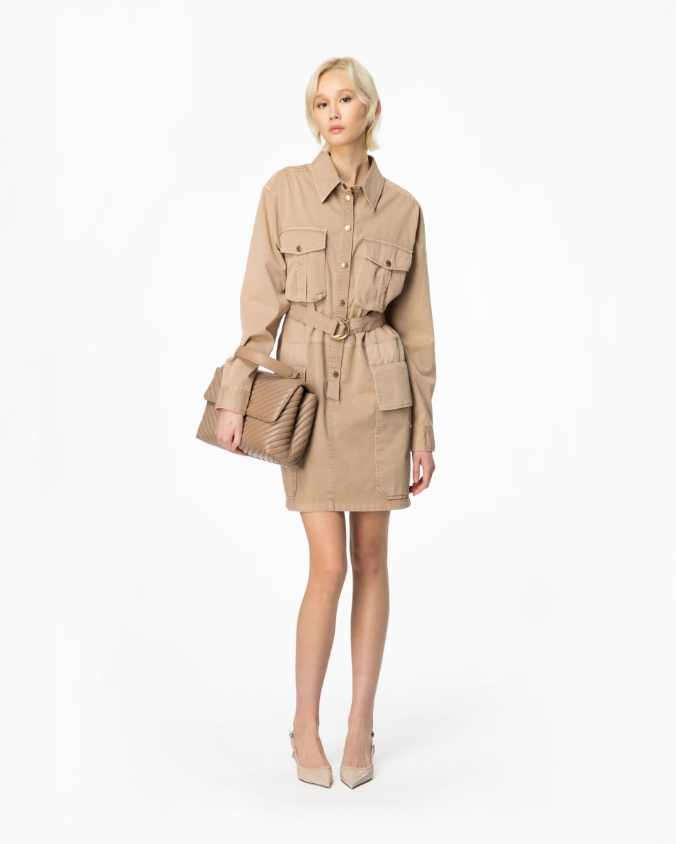Pinko Utility-Kleid Old Wash 50% Rabatt für begrenzte Zeit