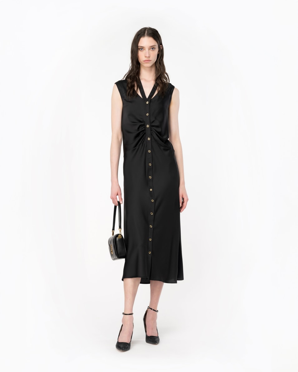 Pinko Midikleid aus mattem Satin Rabatte dieses Monats