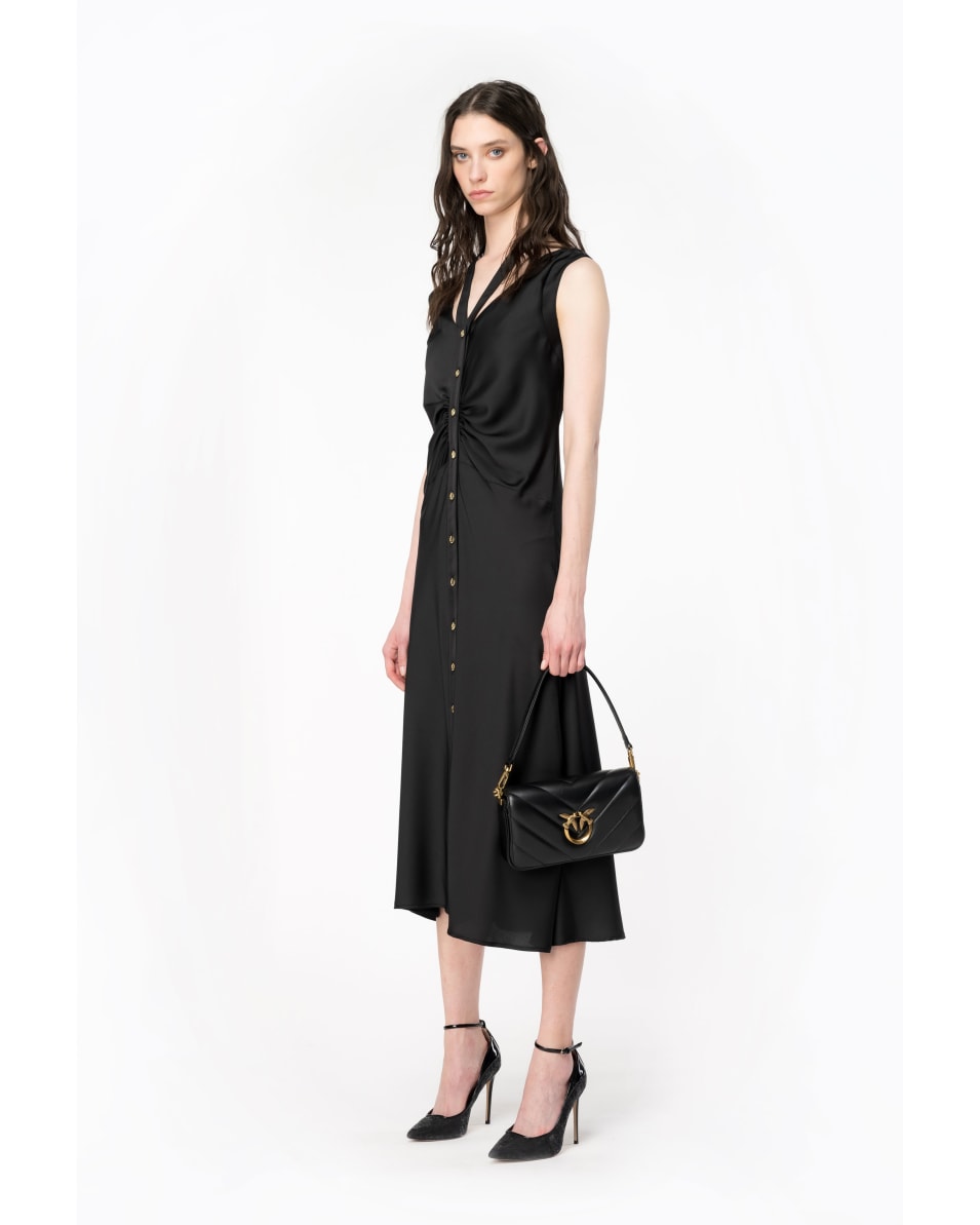 Pinko Midikleid aus mattem Satin Rabatte dieses Monats