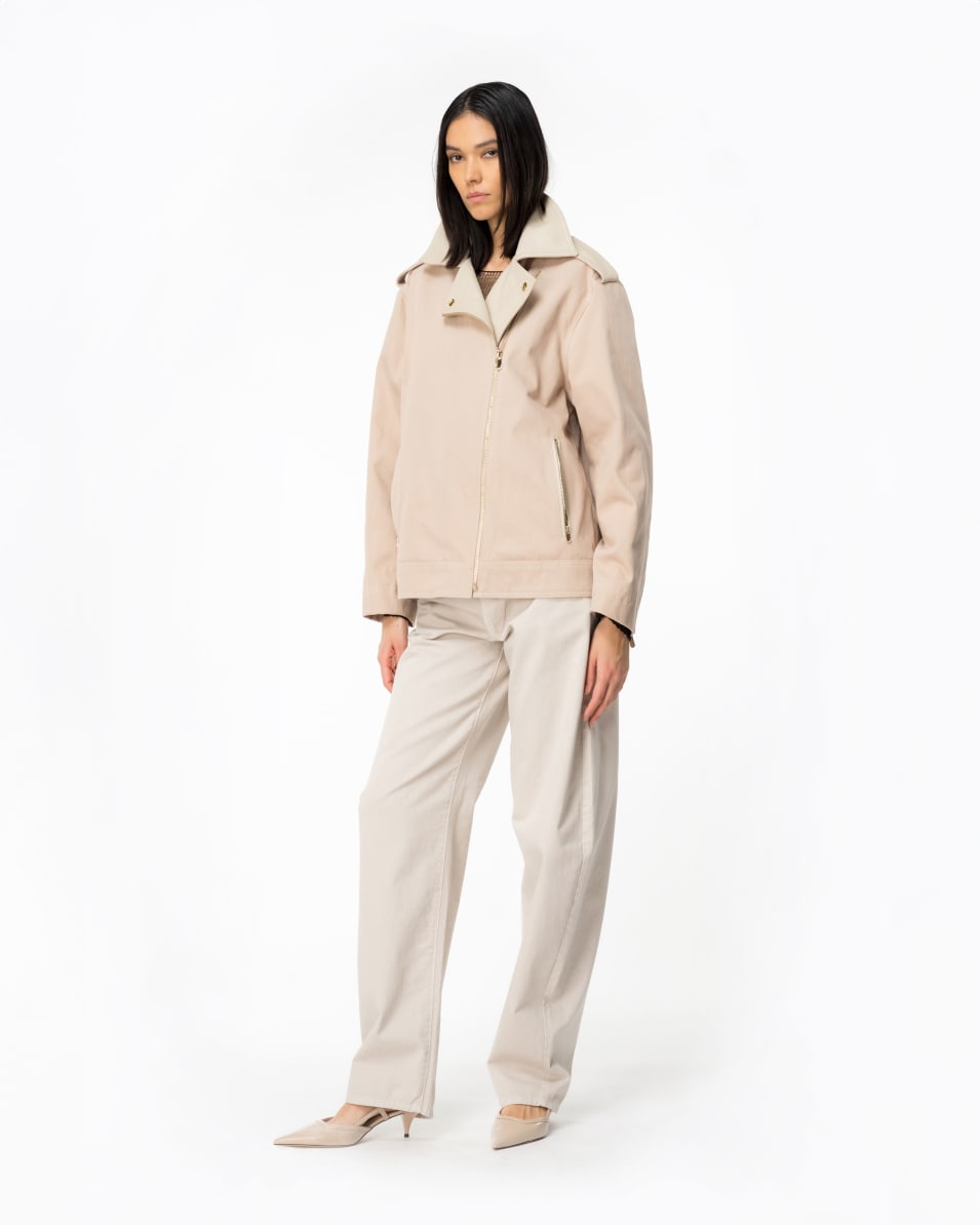 Pinko Bikerjacke aus Baumwolle und Leder Meist gekauft