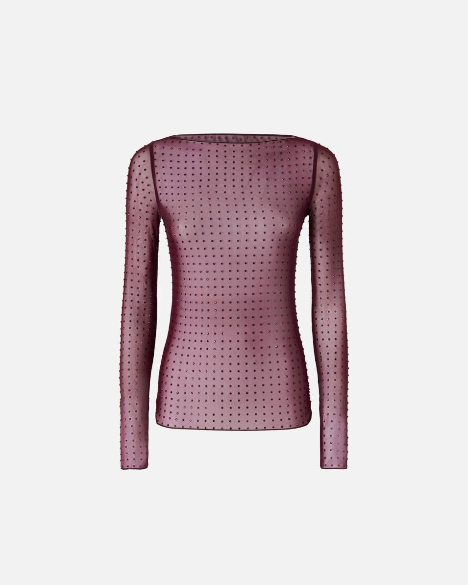 Pinko Shirt aus leichtem Tüll mit Strasssteinen Muttertagsangebot