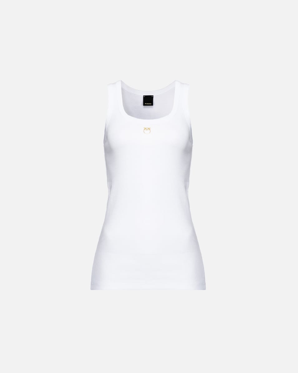 Pinko Tanktop mit Love Birds-Stickerei Neueste Mode