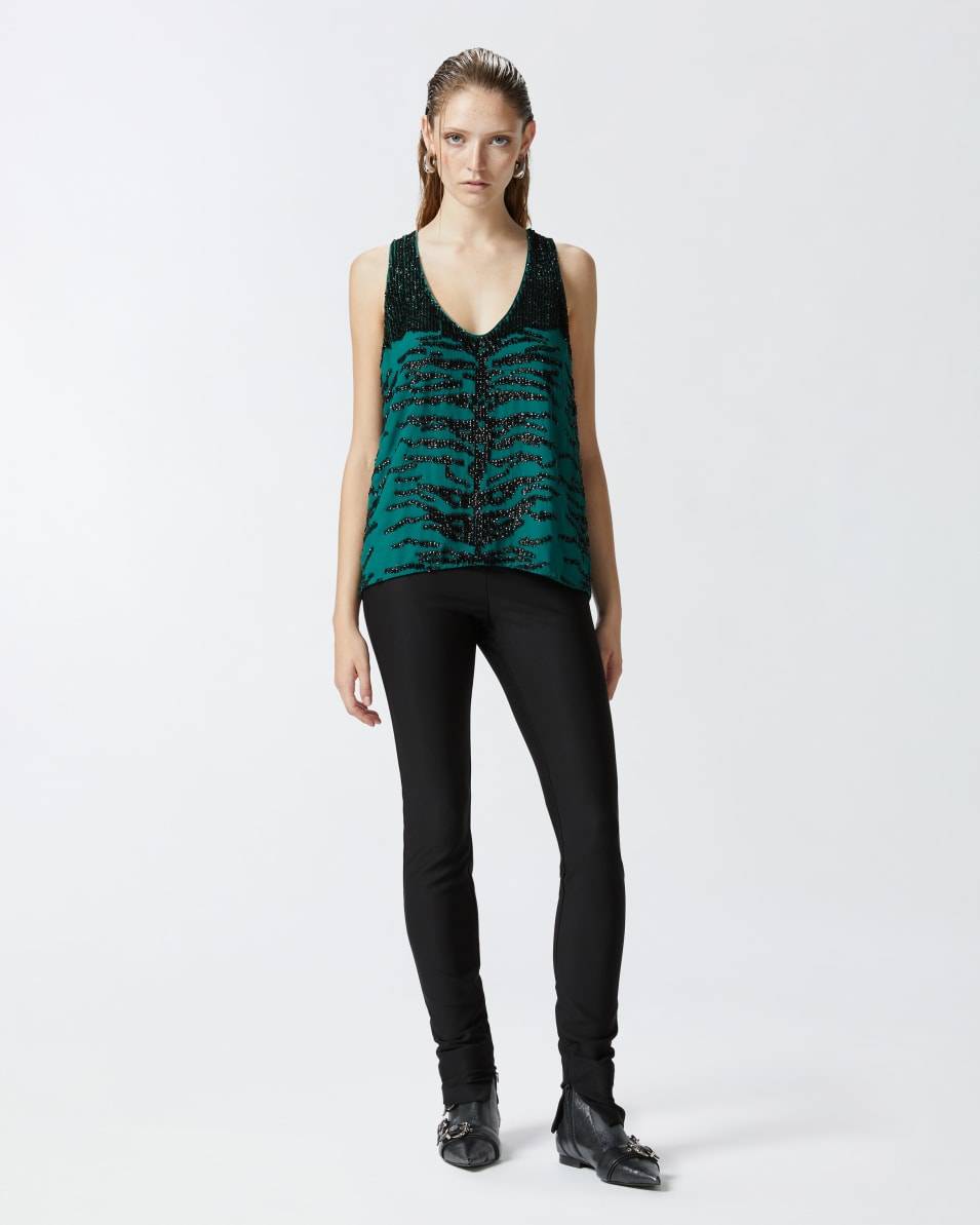 Pinko Top mit Pailletten-Zebramuster Outlet
