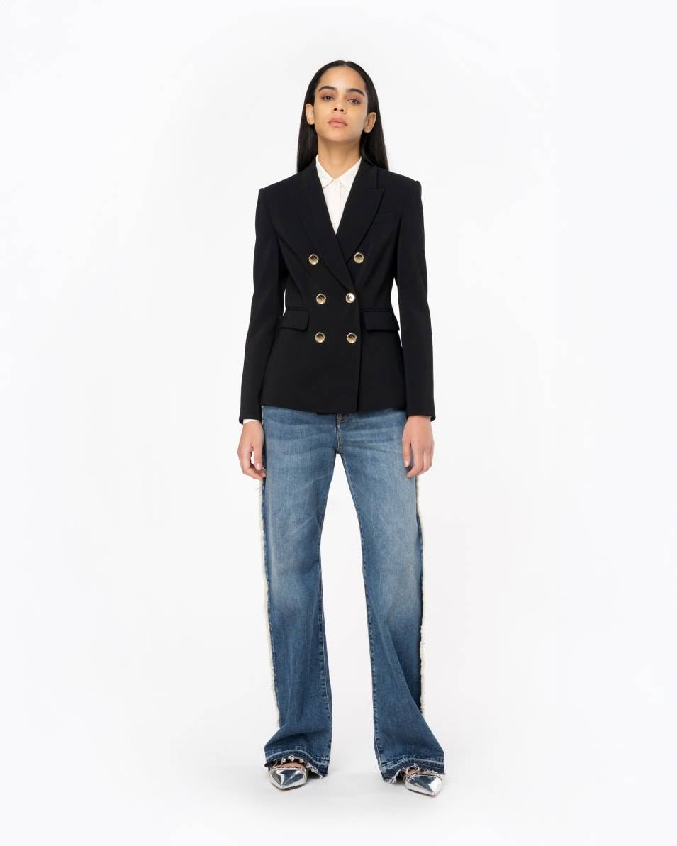 Pinko Zweireihiger Blazer mit Metallknöpfen Online Shopping