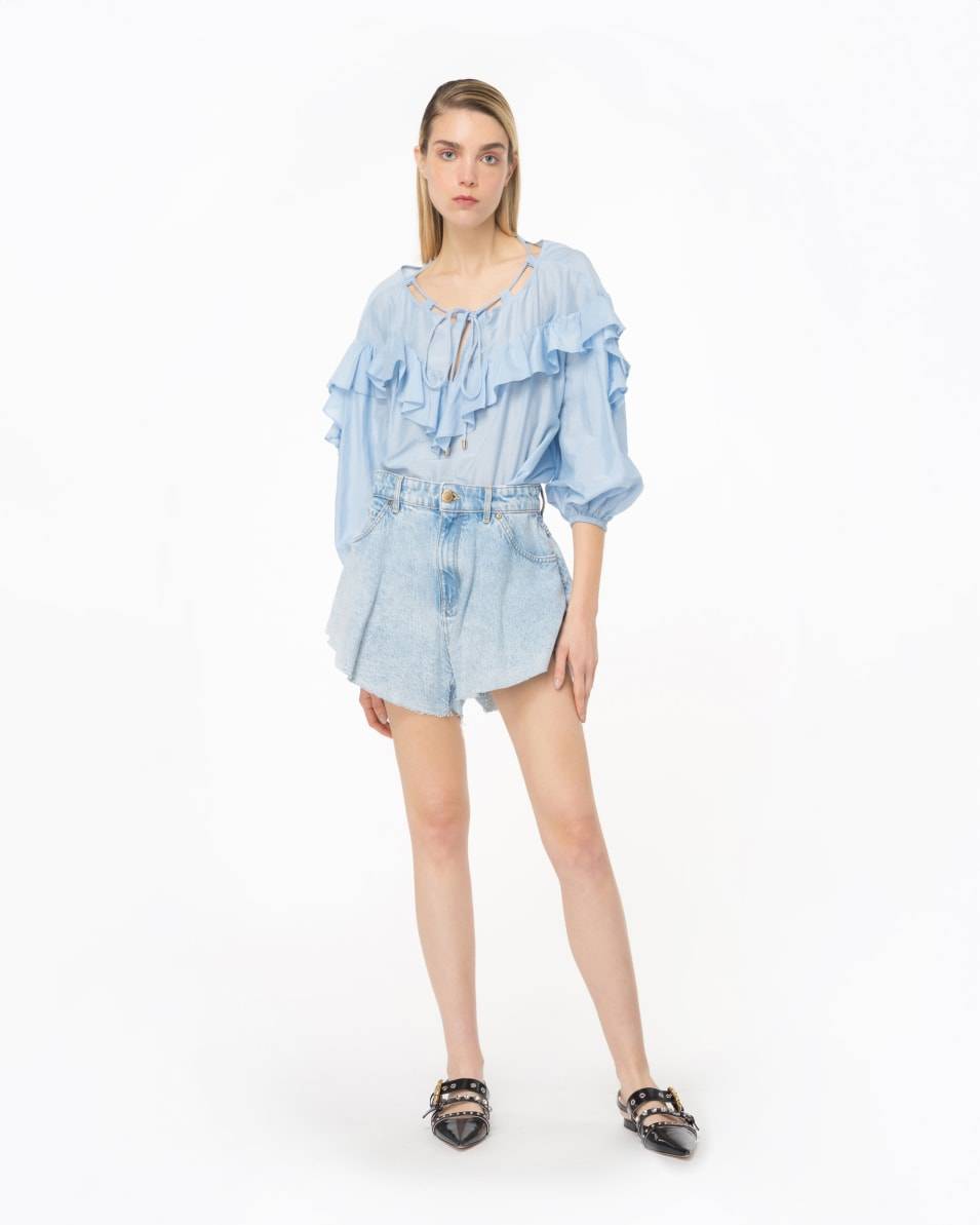 Pinko Bluse mit großem Volant Valentinstagsangebot