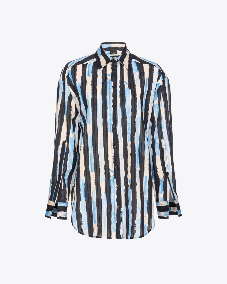 Pinko Bluse Pinselstrich-Print Lagerräumung