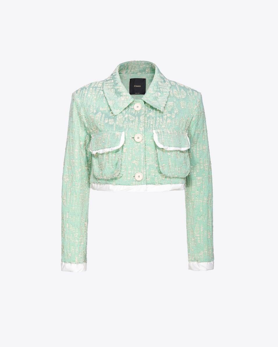 Pinko Kurzjacke Lurex-Flechtgewebe Sonderangebot der Fabrik