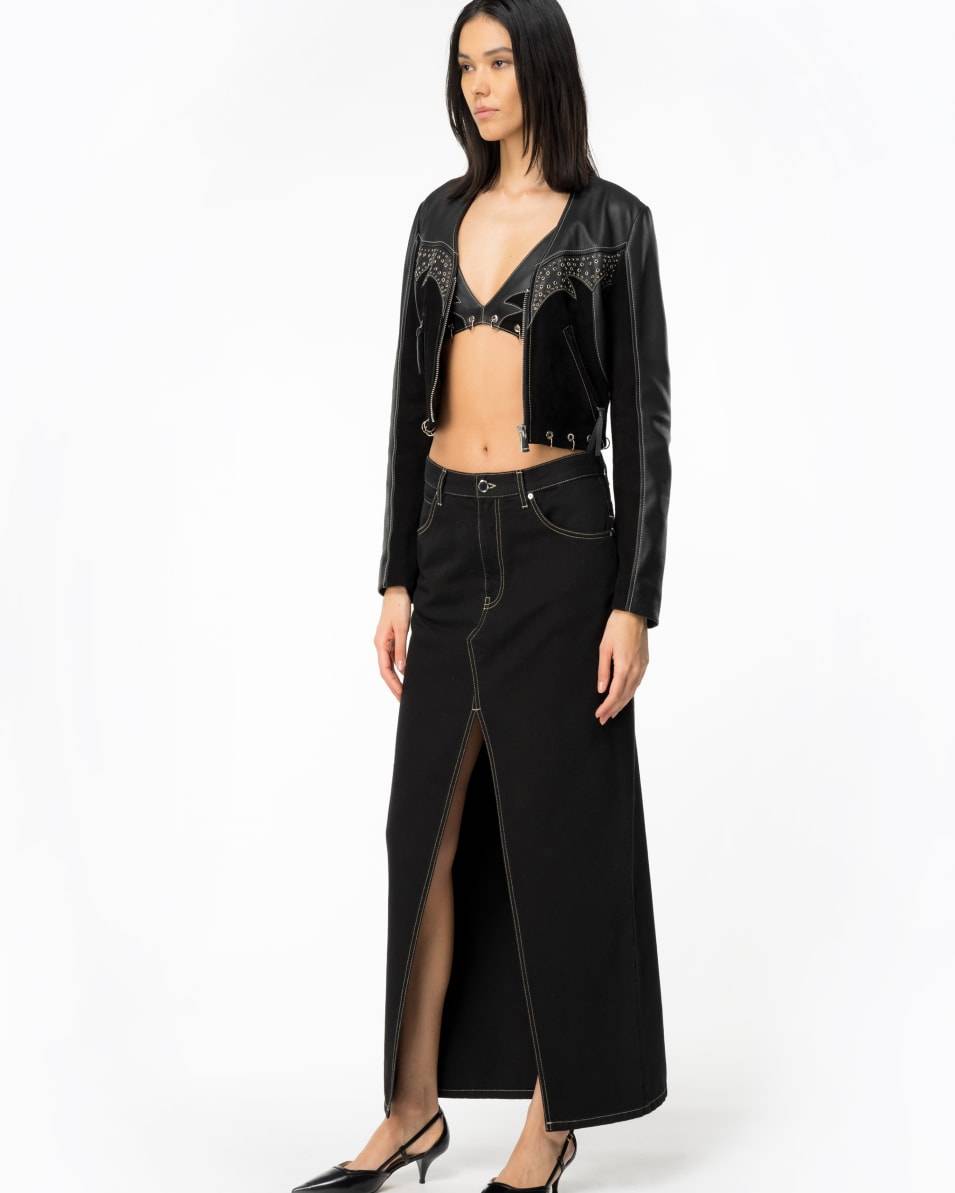 Pinko Maxirock mit Schlitz Black Friday Preise