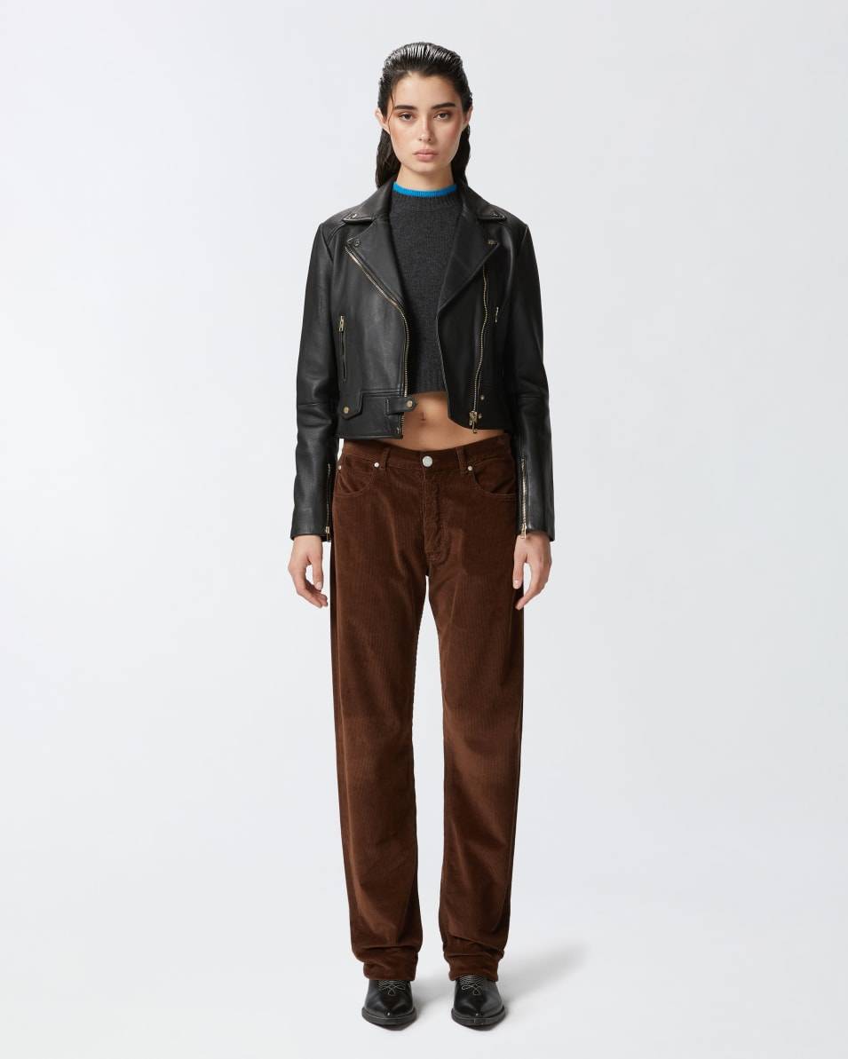 Pinko Hose im Loose Fit aus Cordsamt Outlet