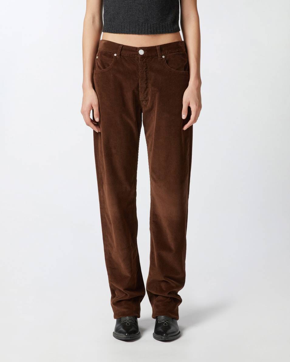 Pinko Hose im Loose Fit aus Cordsamt Outlet