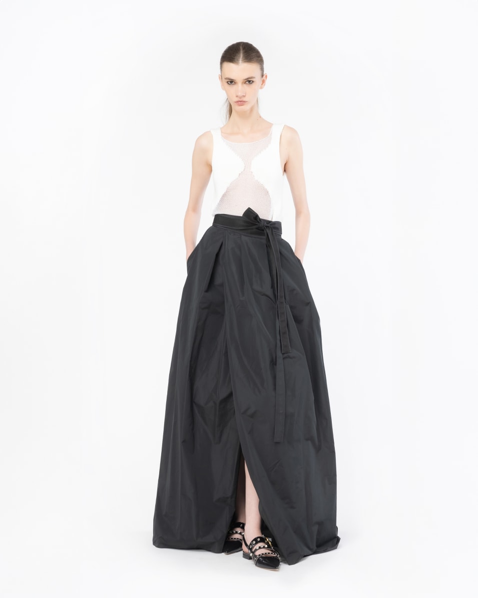 Pinko Netz-Top Patch transparent Preisnachlass
