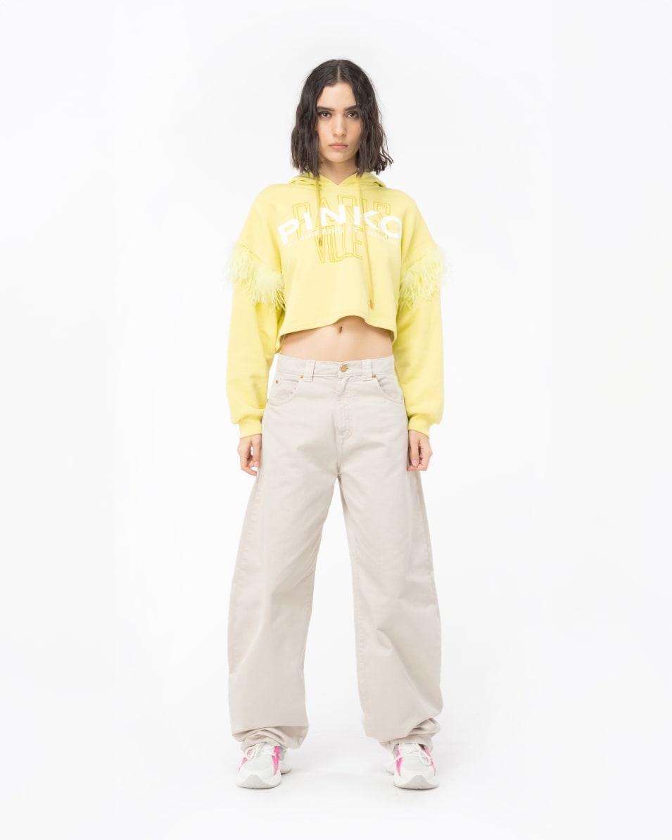Pinko Sweatshirt PINKO Cities mit Federn Online Outlet